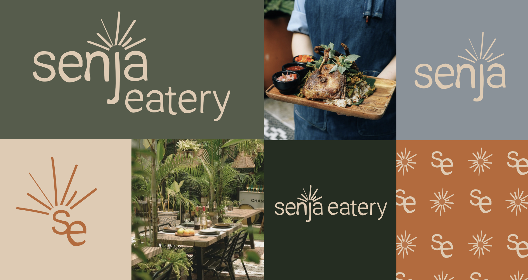 Senja Eatery logo concepts