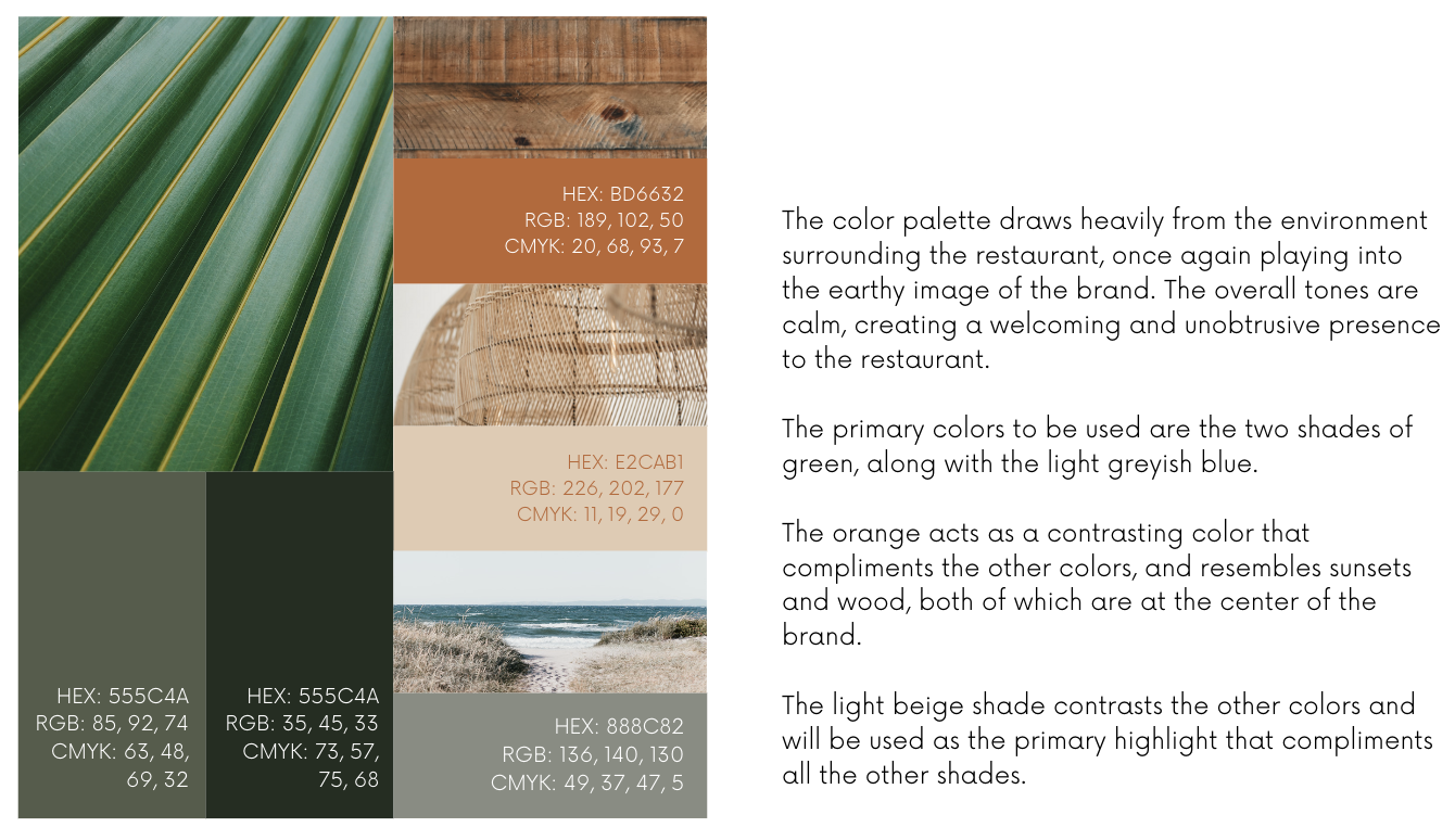 Senja Eatery business cards