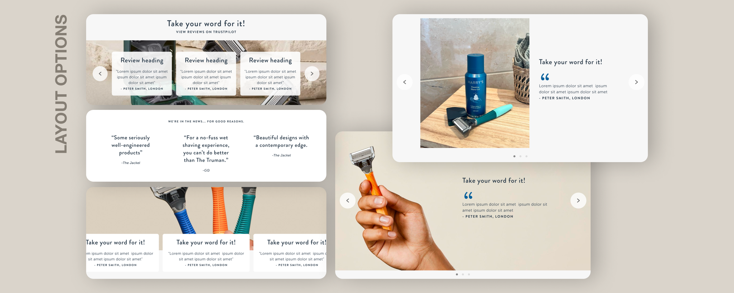 Customer testimonial explorations