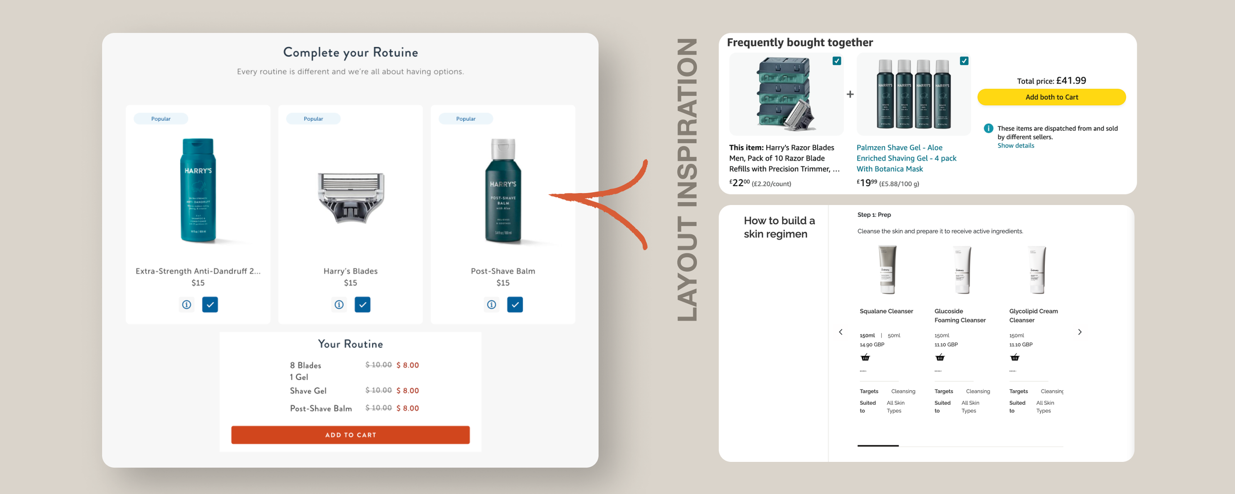 Below-the-fold upsell explorations